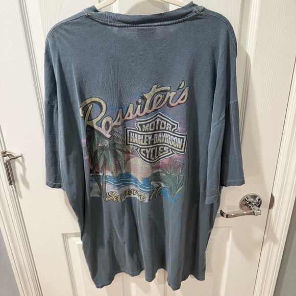 VTG Harley Davidson Rossiter's Sarasota FL Distressed Graphic Tee Size XL - Picture 11 of 16